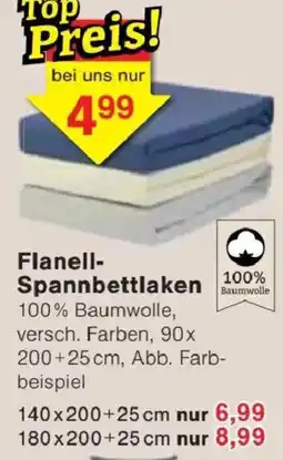 Jawoll Flanell-Spannbettlaken Angebot