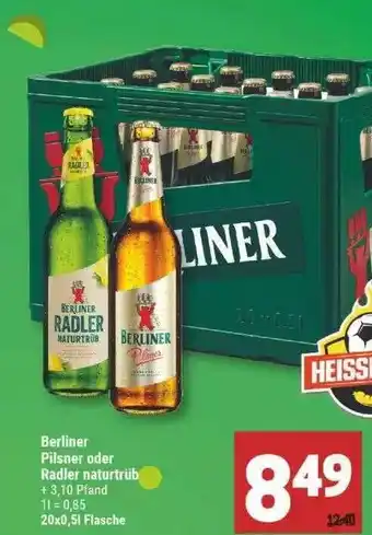 Marktkauf Berliner Pilsner Naturtrub 20x0,5L Angebot