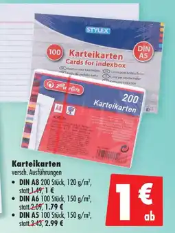 Mäc Geiz Karteikarten Angebot