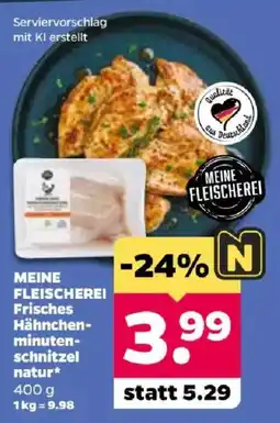 Netto MEINE FLEISCHEREI Frisches Hähnchen-minuten-schnitzel natur* Angebot