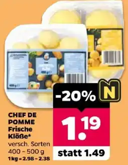 Netto CHEF DE POMME Frische Klöße* Angebot