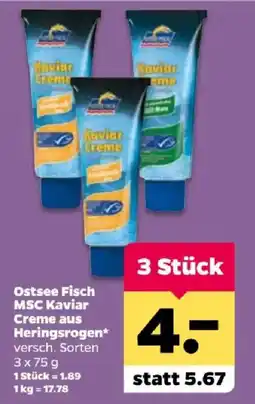 Netto Ostsee Fisch MSC Kaviar Creme aus Heringsrogen* Angebot