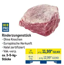 METRO PRO TRACE Rinderzungenstück Angebot