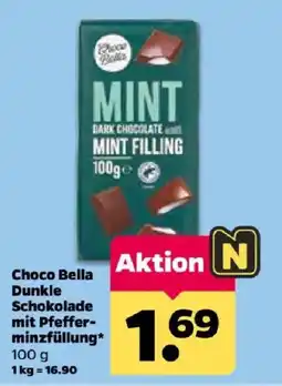 Netto Choco Bella Dunkle Schokolade mit Pfefferminzfüllung Angebot