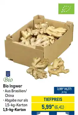 METRO Bio Ingwer Angebot