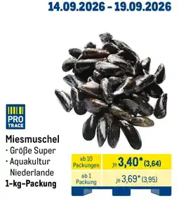 METRO Miesmuschel PRO TRACE Angebot