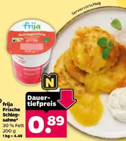 Netto frija Frische Schlagsahne Angebot