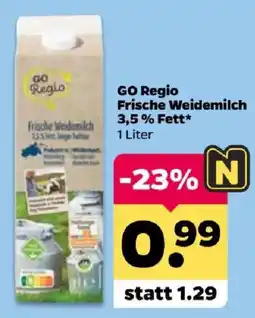 Netto GO Regio Frische Weidemilch Angebot