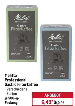 METRO Melitta Professional Gastro Filterkaffee Angebot