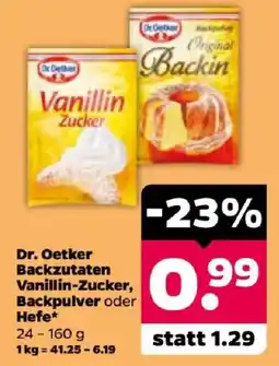 Netto Dr. Oetker Backzutaten Vanillin-Zucker, Backpulver oder Hefe Angebot