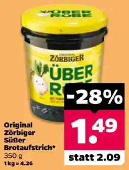 Netto Original Zörbiger Süßer Brotaufstrich Angebot
