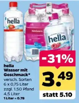 Netto hella Wasser mit Geschmack* Angebot