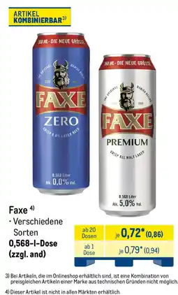 METRO Faxe Angebot