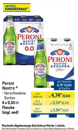 METRO Peroni Nastro Azzurro Angebot