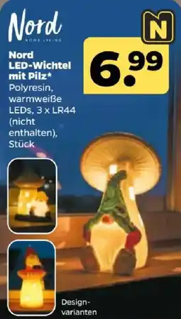 Netto Nord LED-Wichtel mit Pilz Angebot