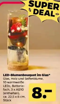 Netto LED-Blumenbouquet im Glas Angebot