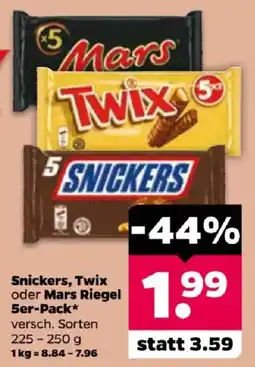 Netto Snickers, Twix oder Mars Riegel Angebot