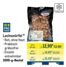 METRO PRO TRACE Lachswürfel Angebot