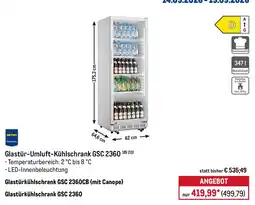METRO Glastür-Umluft-Kühlschrank GSC 2360 Angebot