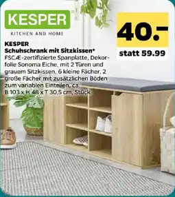 Netto KESPER Schuhschrank mit Sitzkissen* Angebot