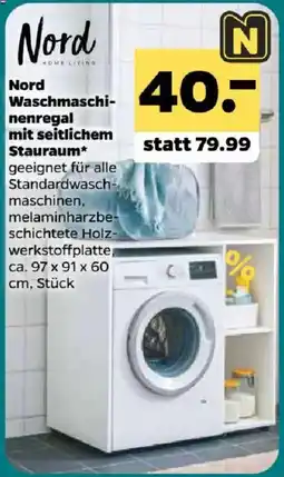 Netto Nord Waschmaschinenregal mit seitlichem Stauraum* Angebot
