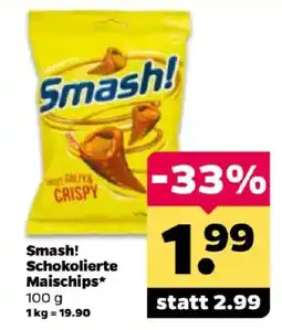 Netto Smash! Schokolierte Maischips* Angebot