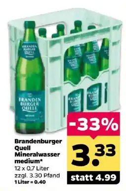 Netto Brandenburger Quell Mineralwasser medium Angebot
