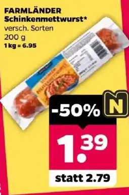 Netto FARMLÄNDER Schinkenmettwurst* Angebot