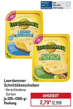 METRO Leerdammer Schnittkäsescheiben Angebot