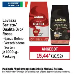 METRO Lavazza Barista/Qualita Oro/Rossa Angebot