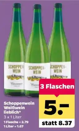 Netto Schoppenwein Weißwein lieblich* Angebot