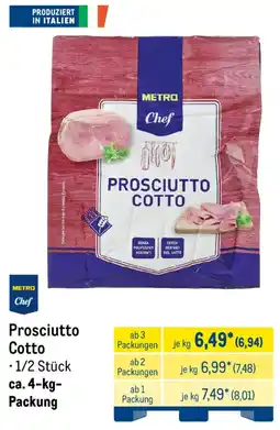 METRO Metro Chef Prosciutto Cotto Angebot