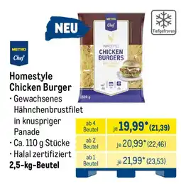 METRO Metro Chef Homestyle Chicken Burger Angebot