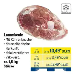 METRO Lammkeule Angebot