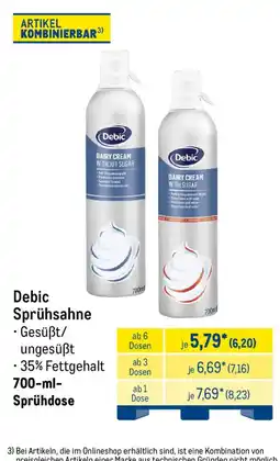 METRO Debic Sprühsahne Angebot