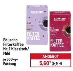 METRO Eduscho Filterkaffee Angebot
