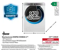 METRO Hoover Waschautomat H5WPB4 47AMBC8-S Angebot