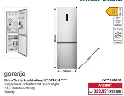 METRO gorenje Kühl-/Gefrierkombination N 619 EAXL4 Angebot
