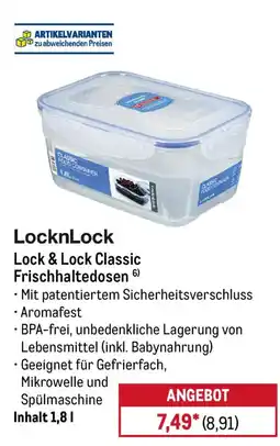 METRO LocknLock Lock & Lock Classic Frischhaltedosen Angebot