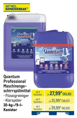 METRO Quantum Professional Maschinenge-schirrspülmittel Angebot