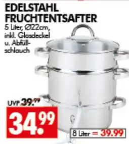 Wreesmann EDELSTAHL FRUCHTENTSÄFTER Angebot