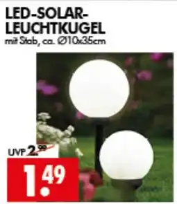Wreesmann LED-SOLAR-LEUCHTKUGEL mit Stab Angebot