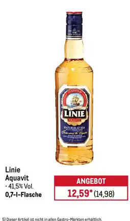 METRO Linie Aquavit Angebot