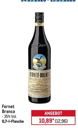 METRO Fernet Branca Angebot