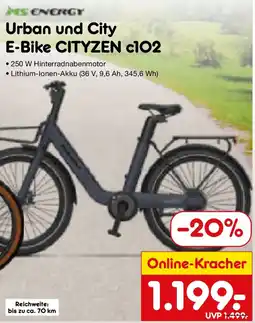 Netto Marken-Discount MS ENERGY Urban und City E-Bike CITYZEN c102 Angebot