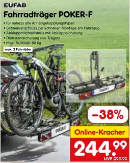 Netto Marken-Discount EUFAB Fahrradträger POKER-F Angebot