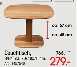 Zurbrüggen Couchtisch Angebot