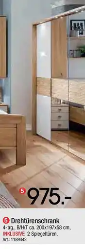 Zurbrüggen Drehtürenschrank Angebot