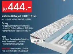 Zurbrüggen Linneweber Matratze CURAÇAO 1000 TTFK Gel Angebot