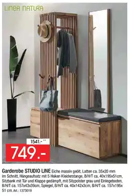 Zurbrüggen LINEA NATURA Garderobe STUDIO LINE Angebot